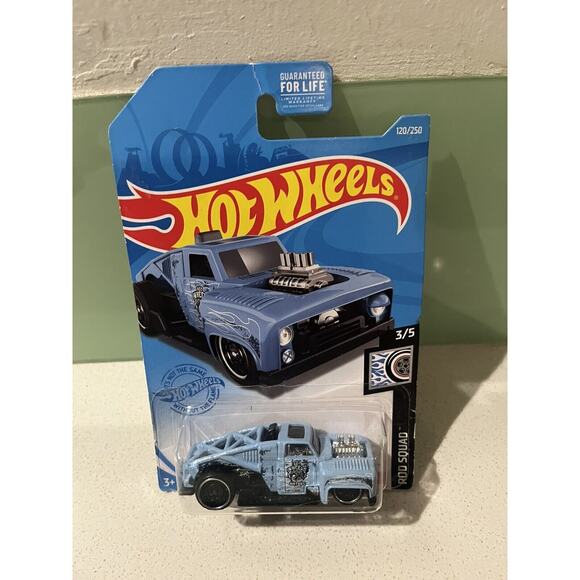2021 Hot Wheels ROD SQUAD 3/5 Erikenstein Rod 120/250 (Blue)(Int. Card) - Picture 1 of 3